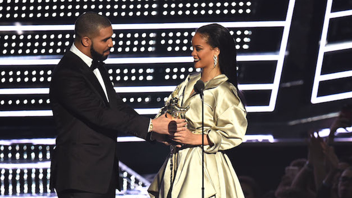 Rihanna and Drake at awards