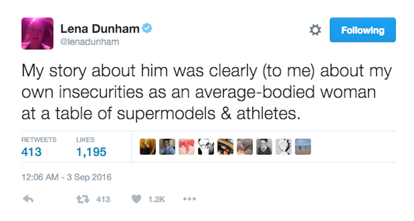 Lena Dunham tweets