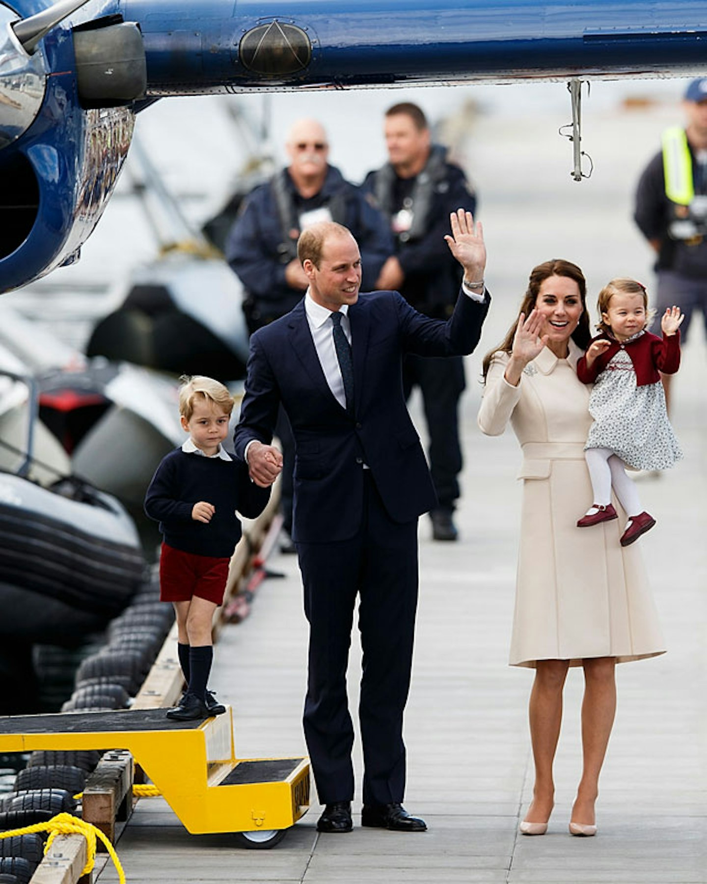 royal family waves goodbye