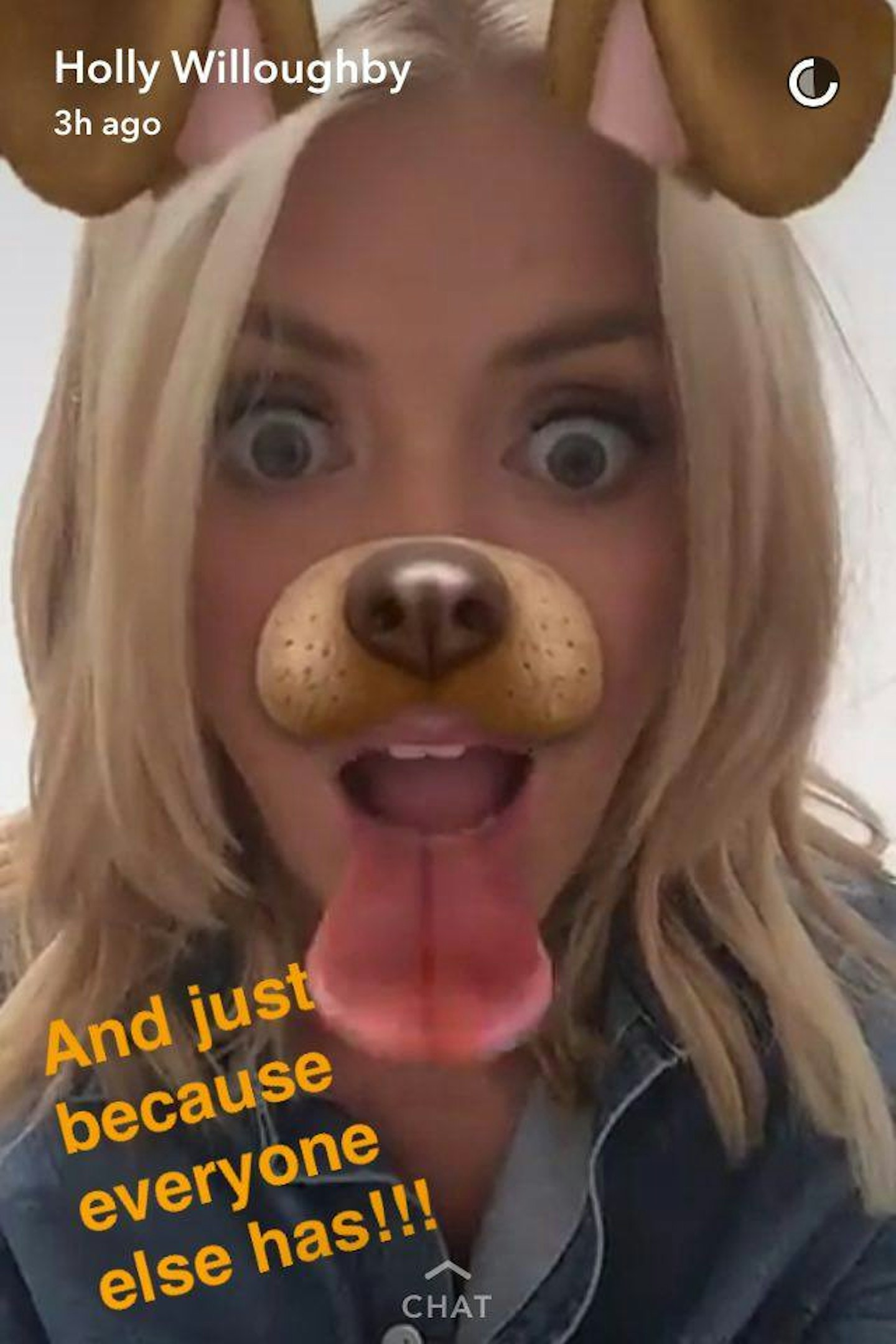Holly Willoughby Snapchat 