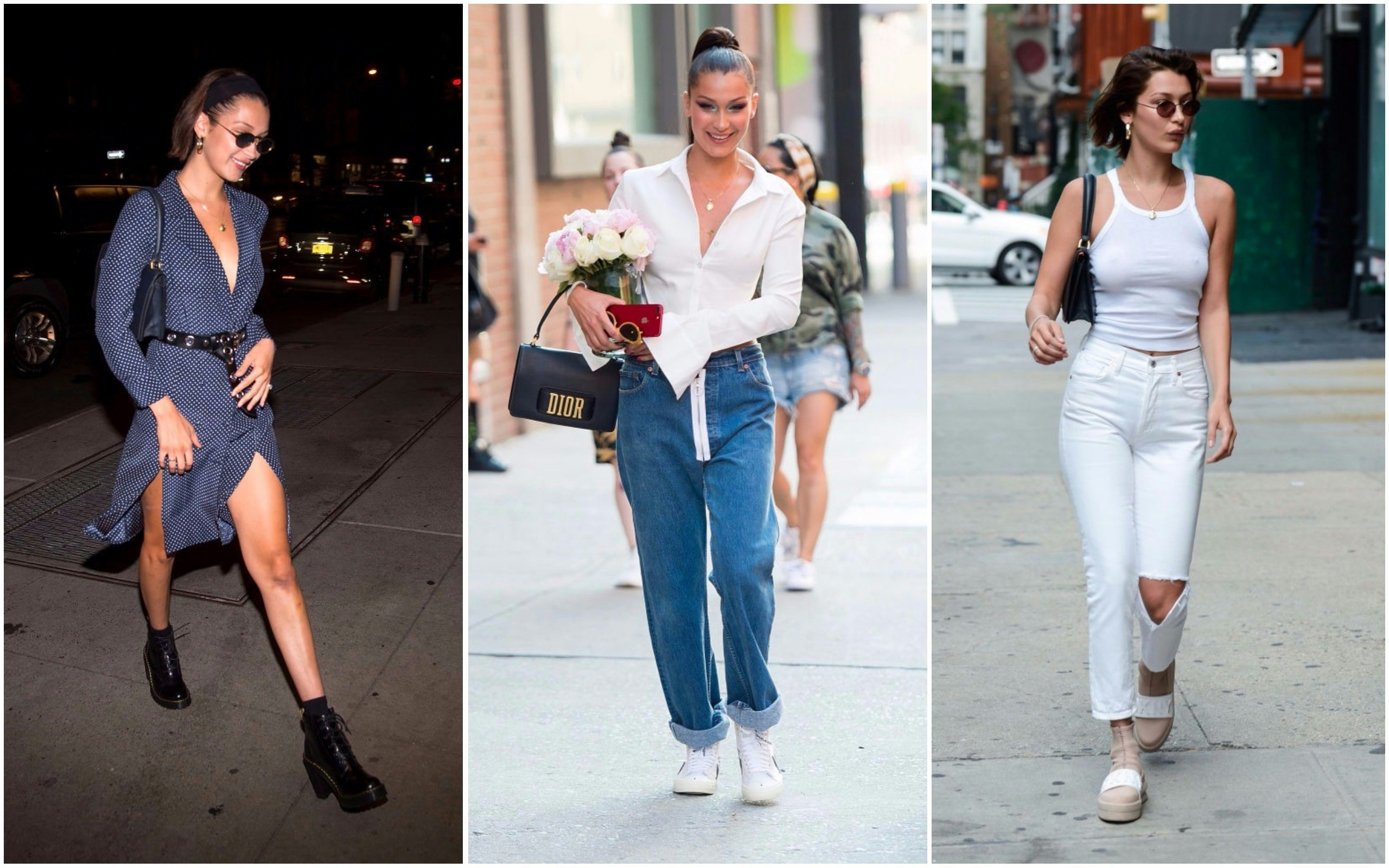 The 5 Coolest Ways Bella Hadid Styled Sneakers in 2017
