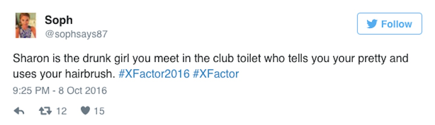 The X Factor tweets