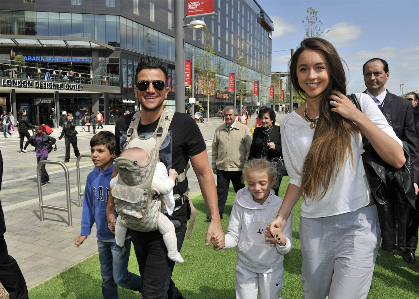 Pete loves hanging out with his wife Emily and the kids