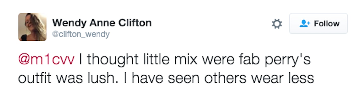 Little Mix X Factor outfit tweets