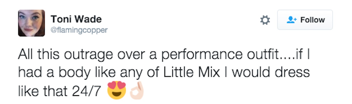 Little Mix X Factor outfit tweets