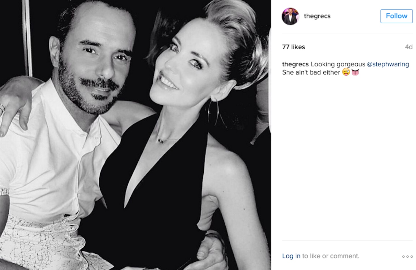 Stephanie Waring Michael Greco