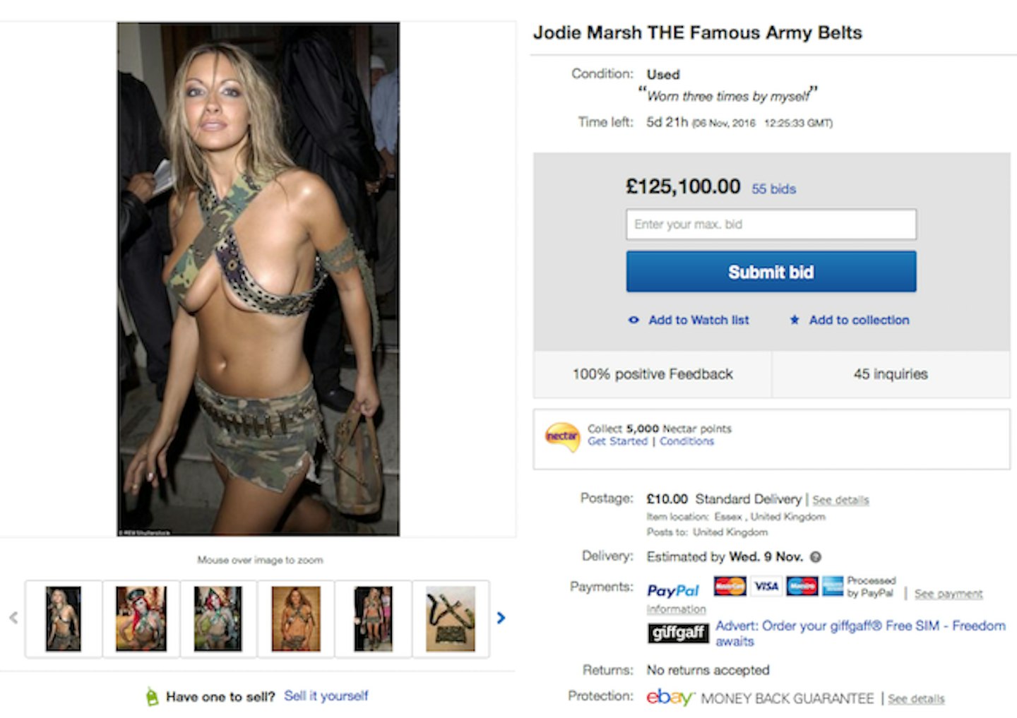 Jodie Marsh sells iconic belt bra for £25,000 after dropping price by over  £100k - Daily Star