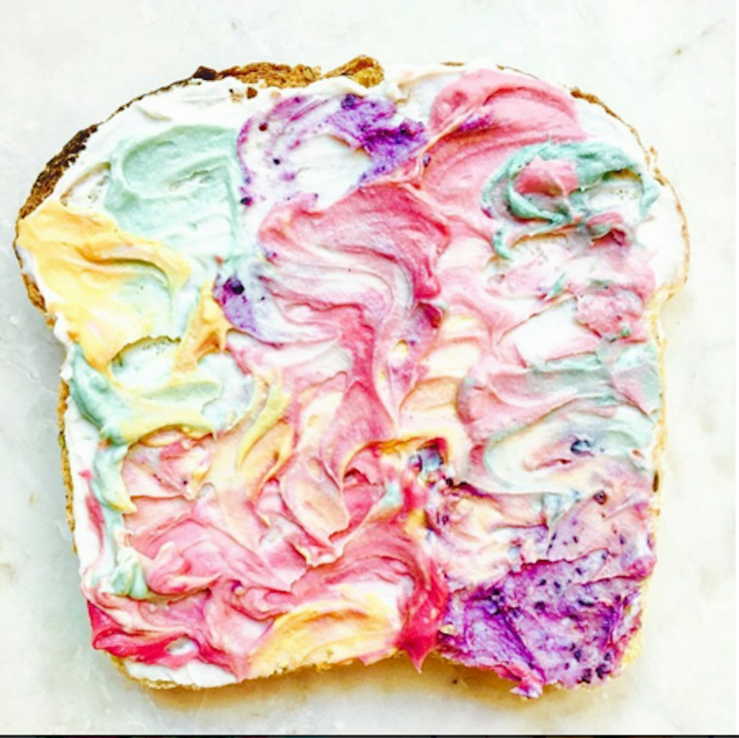 Unicorn toast