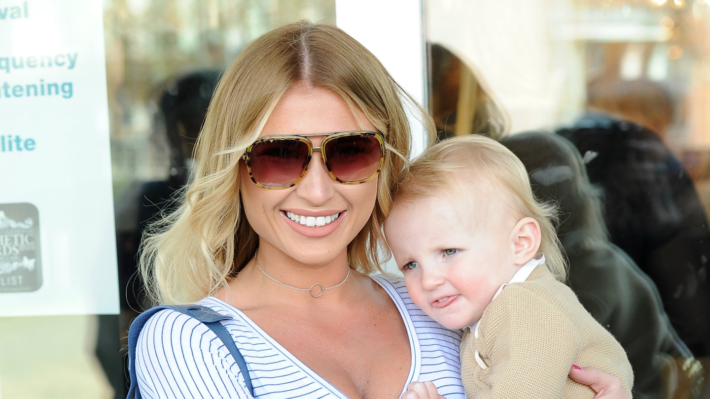 Billie Faiers and Daughter Nellie and Amy Child's salon's relaunch 