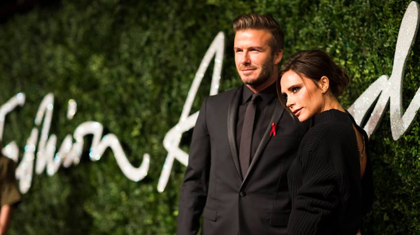 Victoria Beckham David Beckham British Fashion Awards