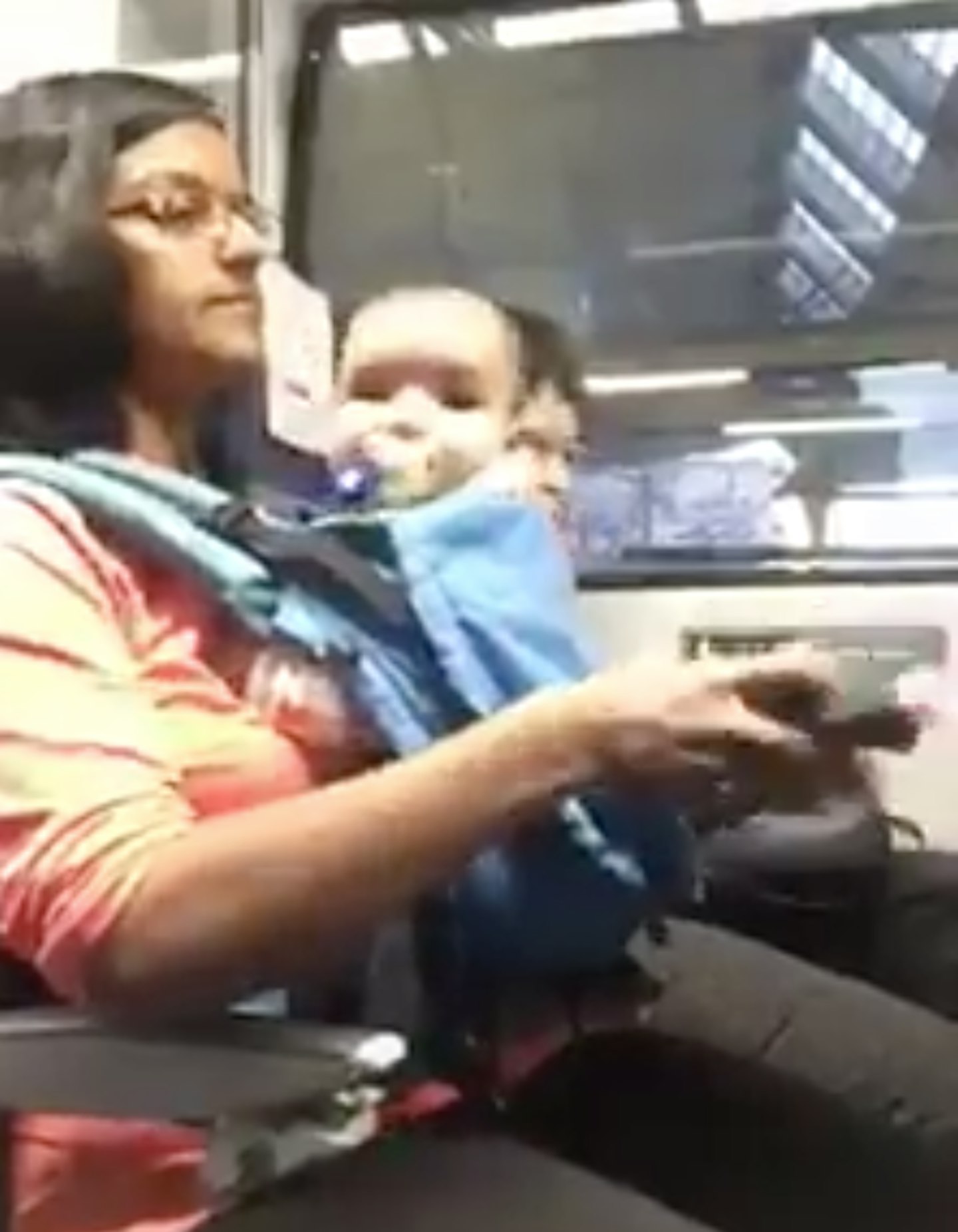 mum, baby, train