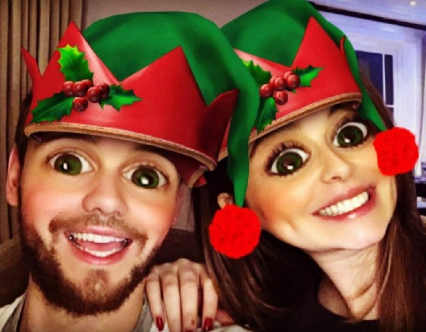 Cheryl and Liam's festive Snapchat