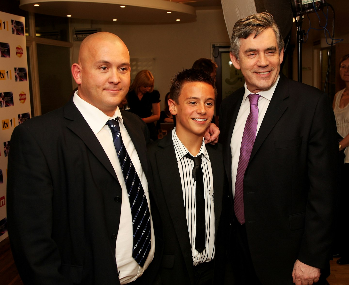 Tom Daley father dad Rob Daley Gordon Brown