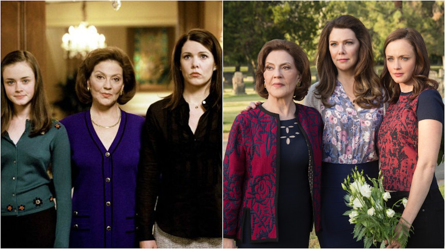 gilmore girls then and now