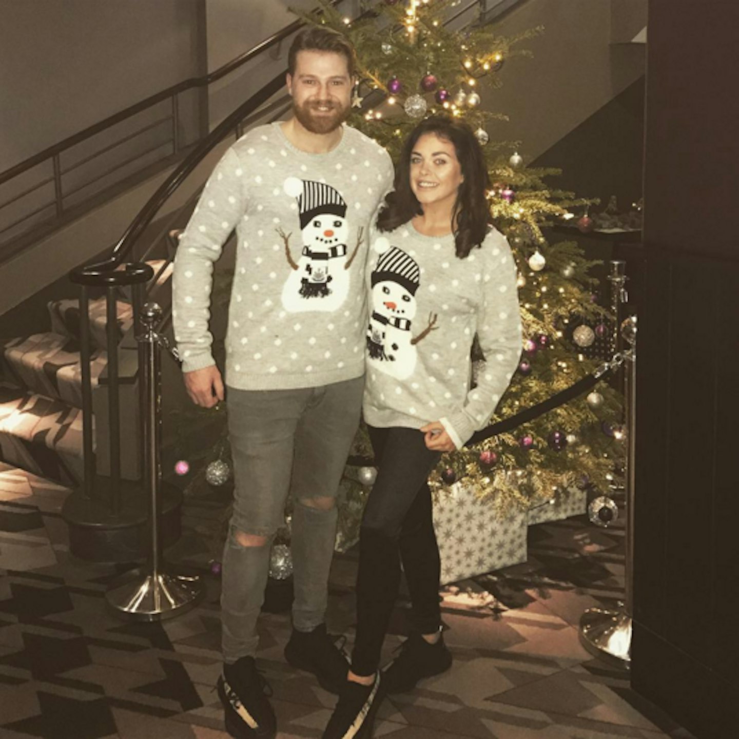 Scarlett Moffatt Luke Crodden Christmas Jumpers