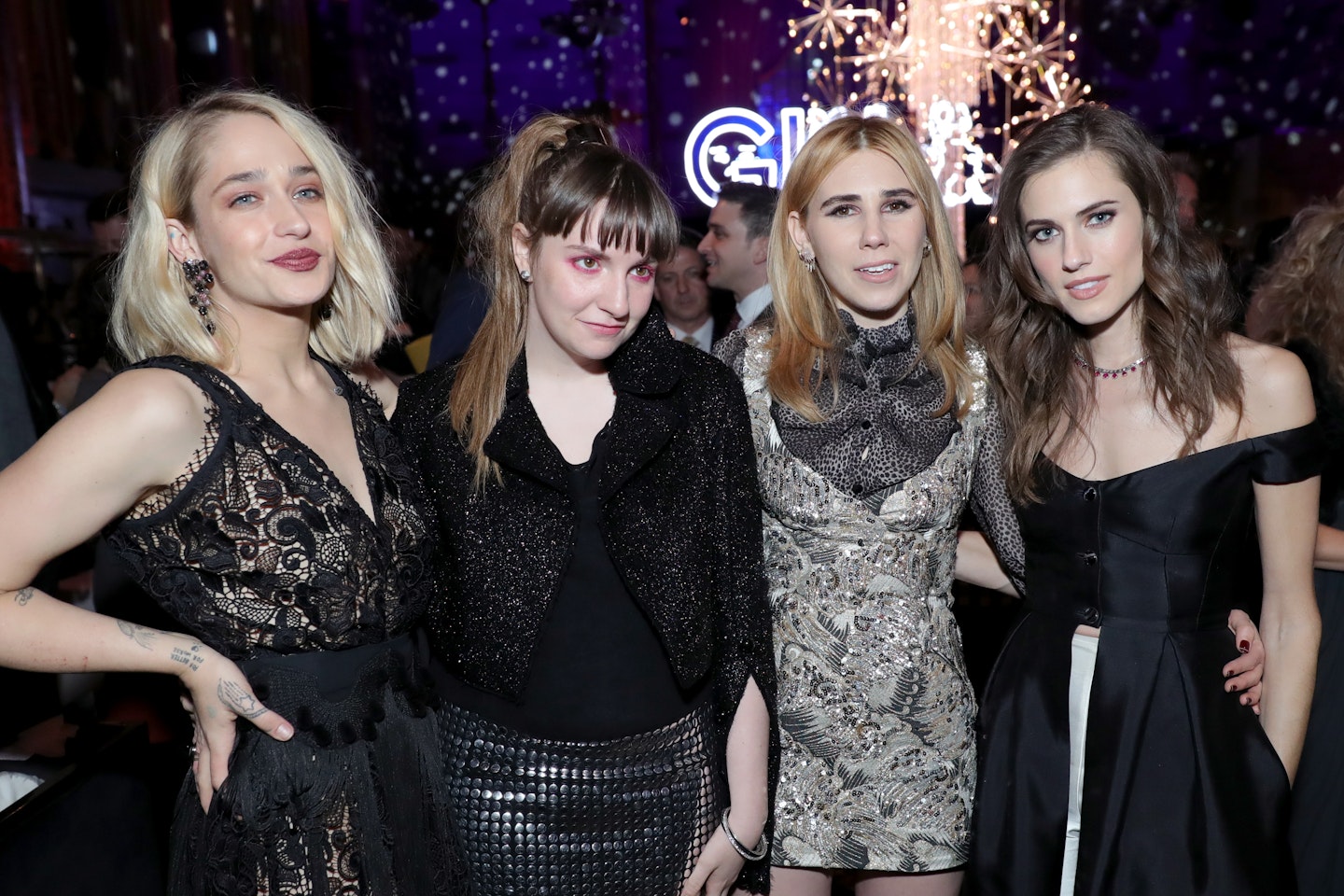 Girls' Lena Dunham And Jemima Kirke Model Lingerie To Celebrate