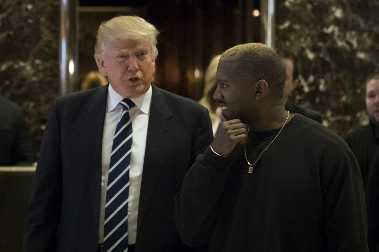 Kanye West and Donald Trump
