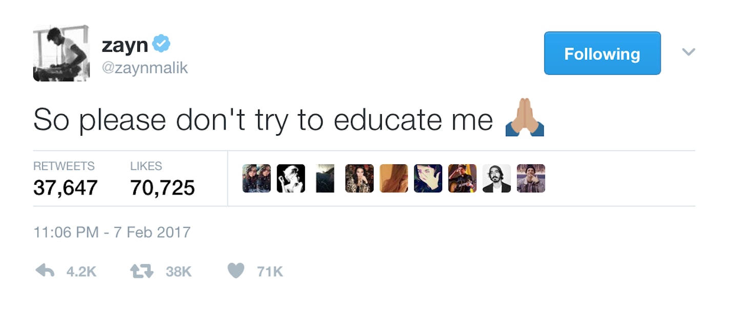 Zayn twitter