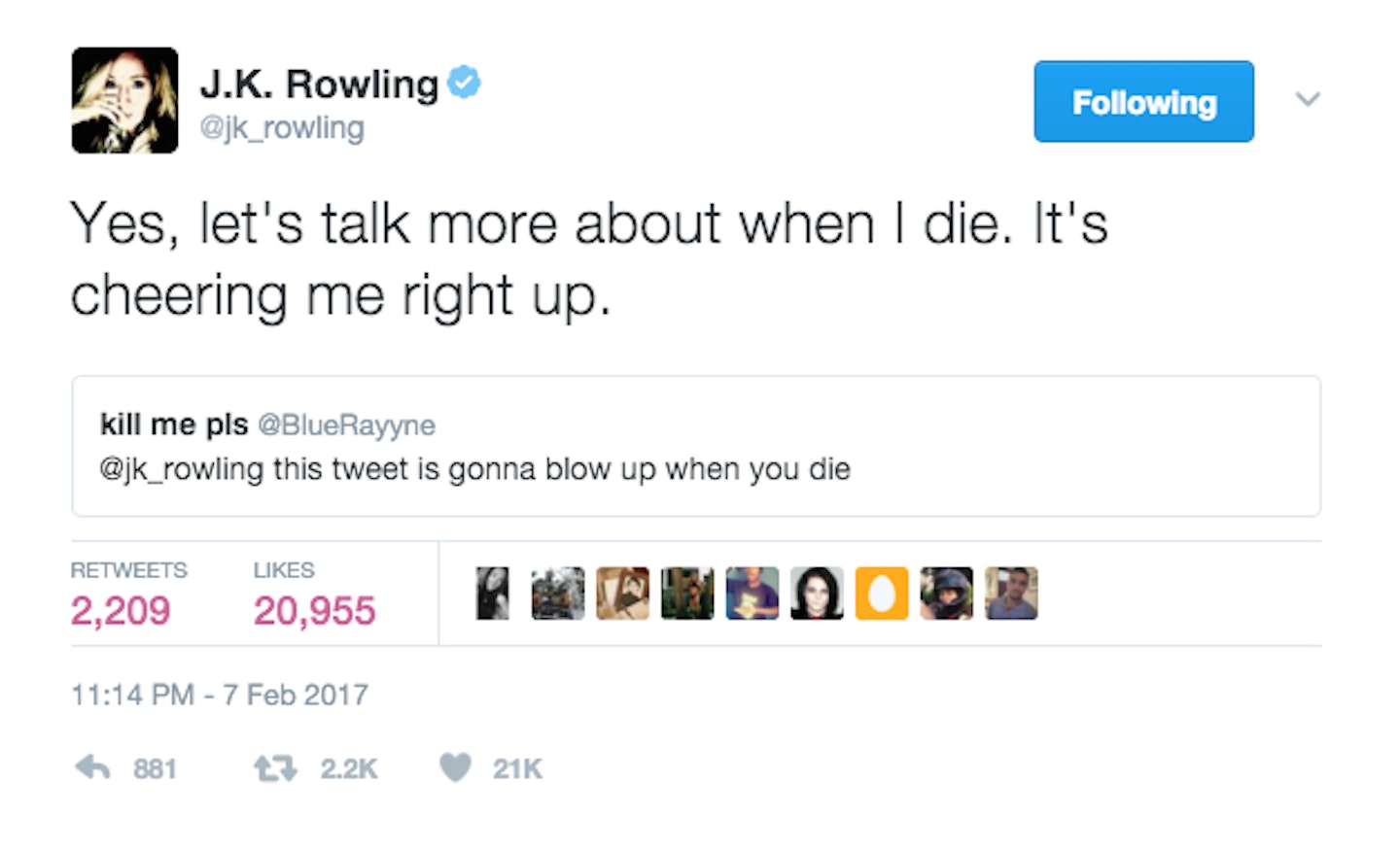 J.K. Rowling Twitter