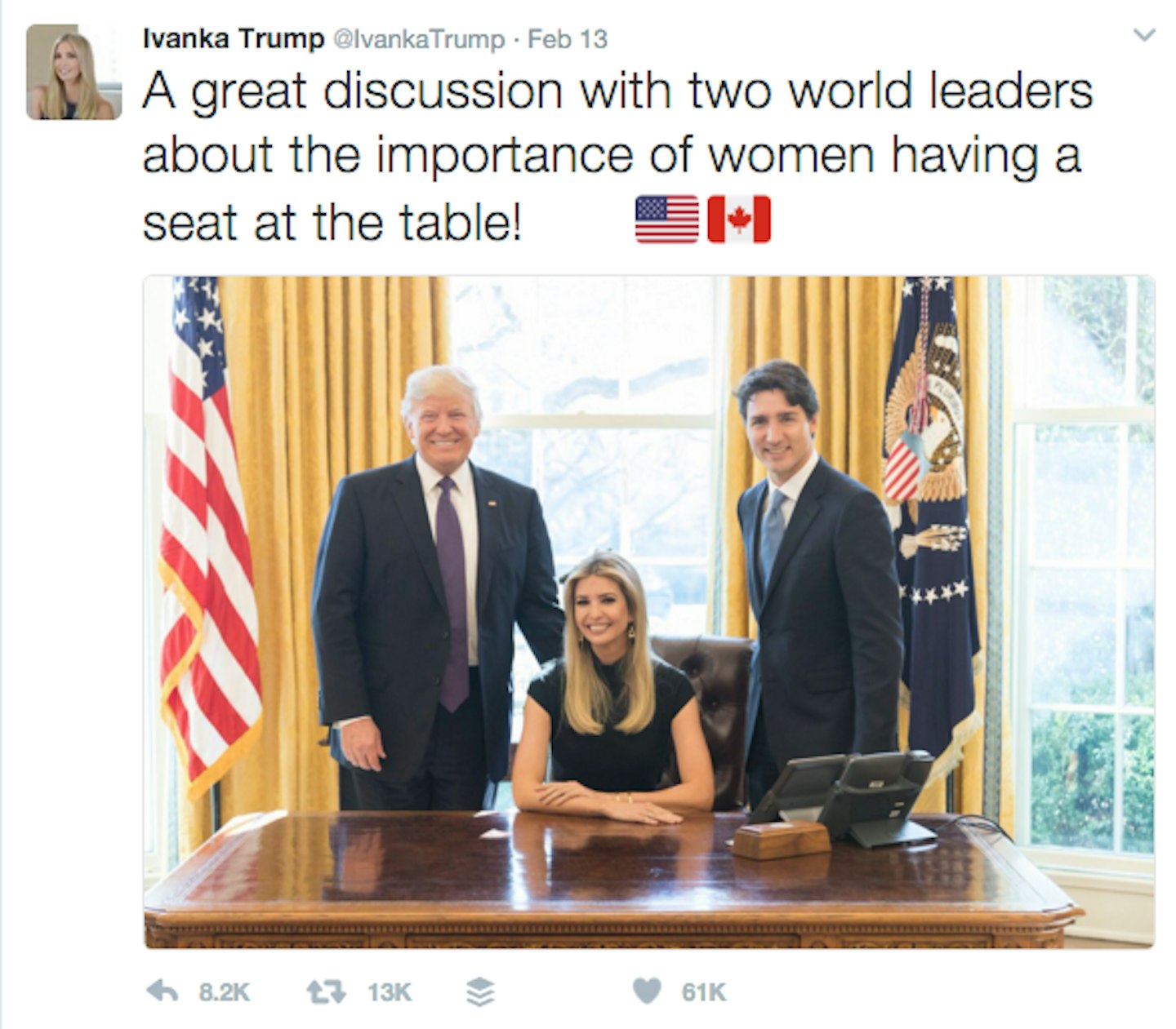 ivanka trump justin trudeau