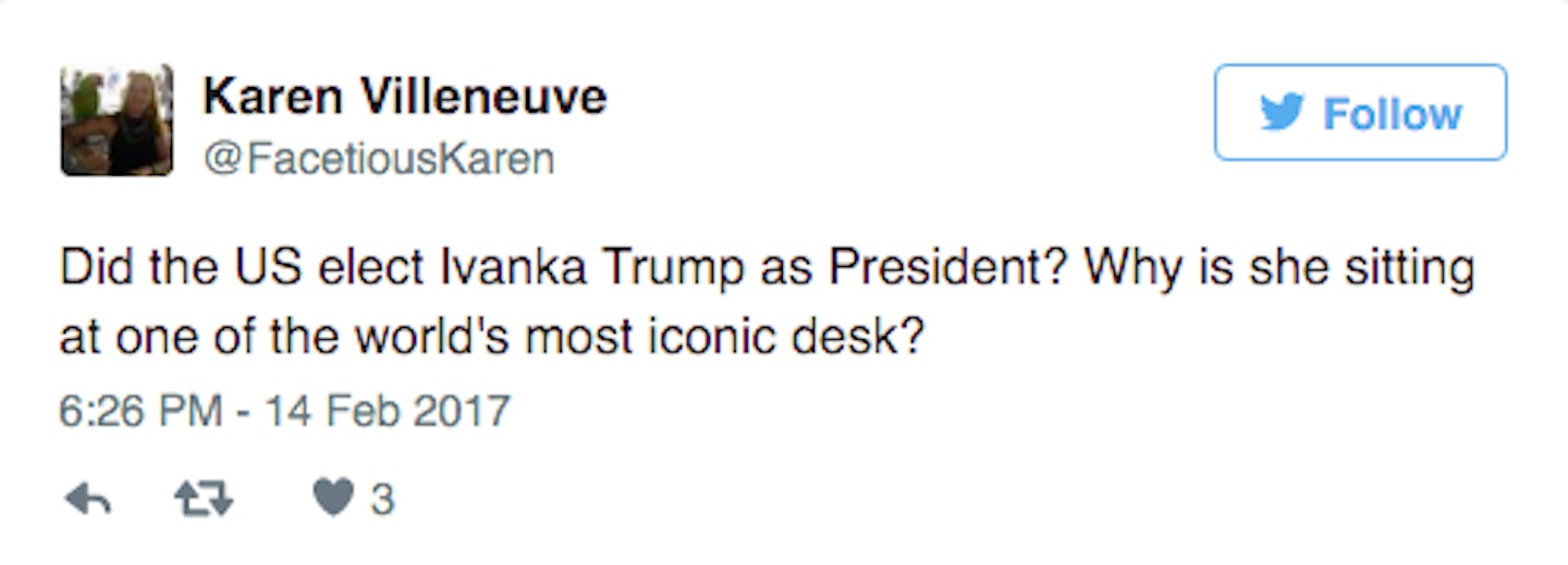 ivanka trump twitter response