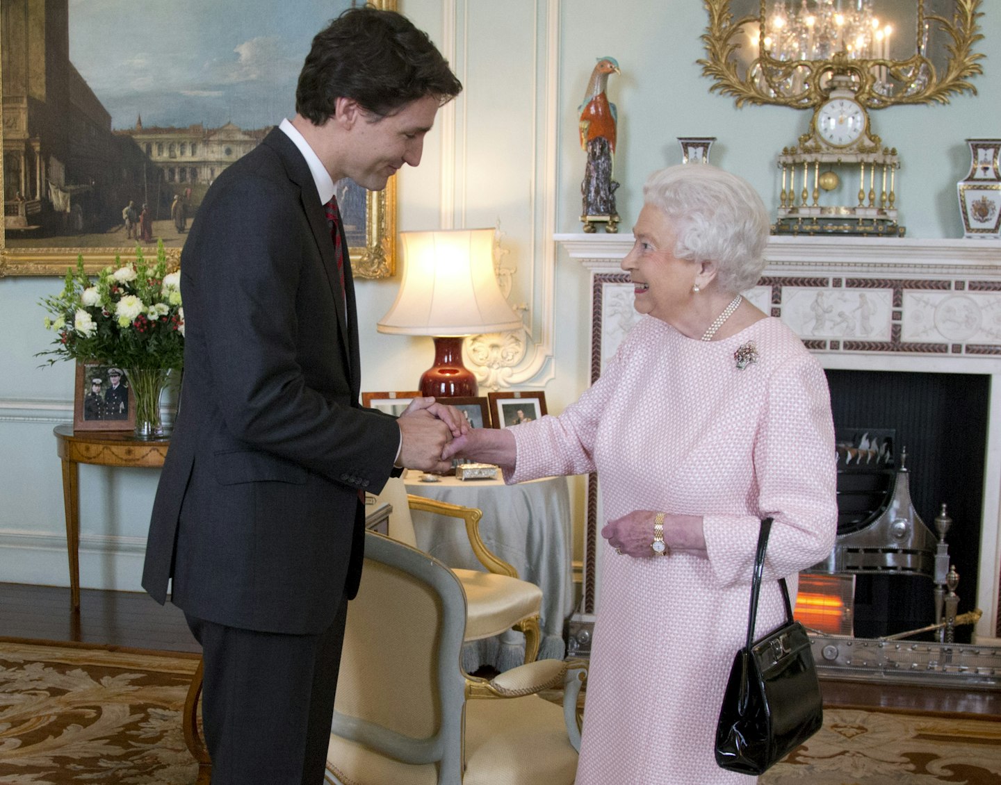 queen elizabeth justin trudeau