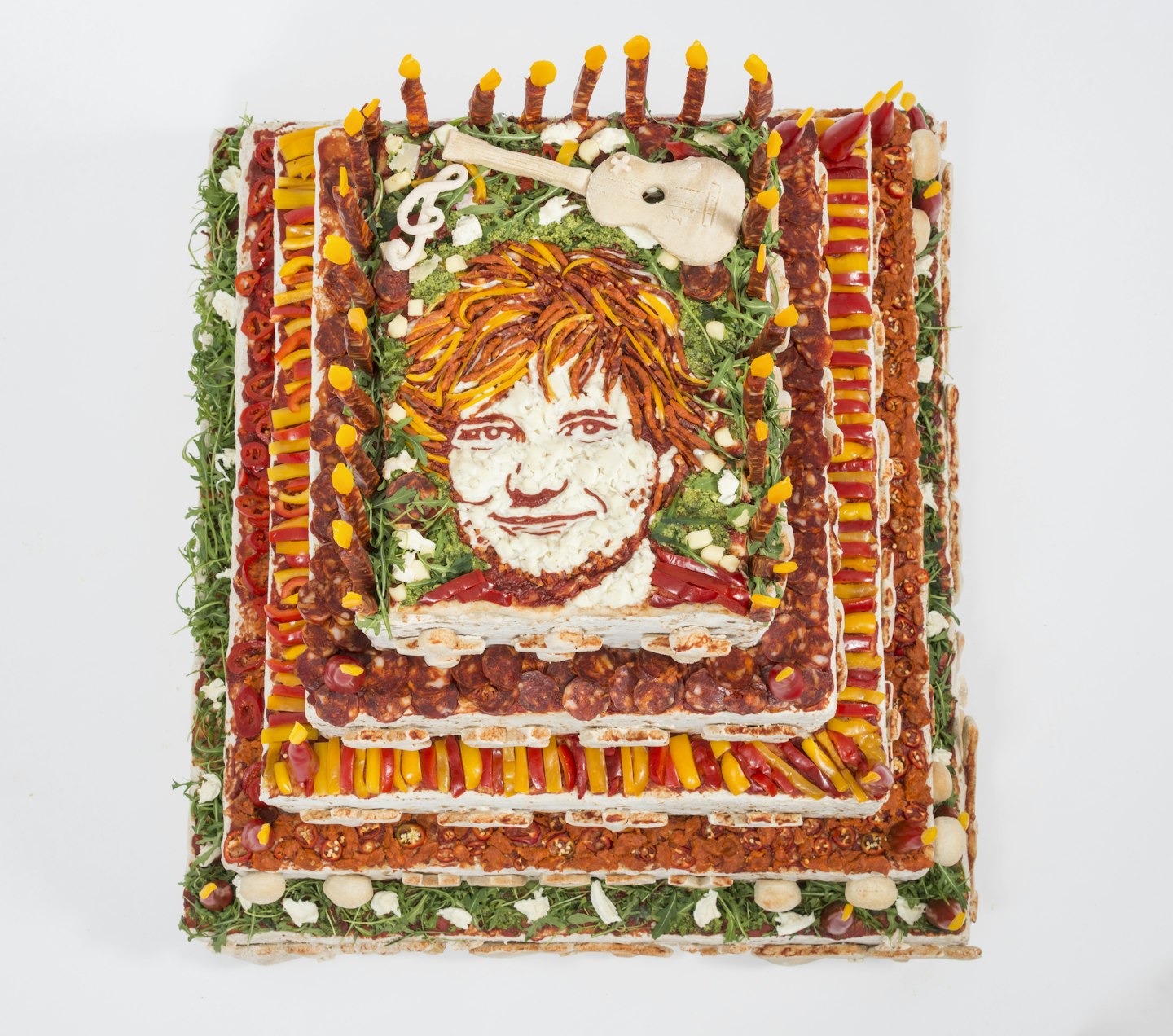 ed sheeran pizza cake