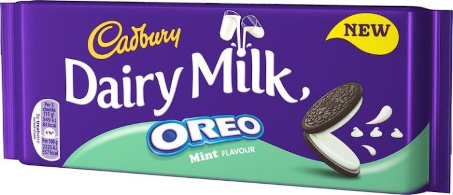 Cadbury Dairy Milk Oreo peanut butter and mint