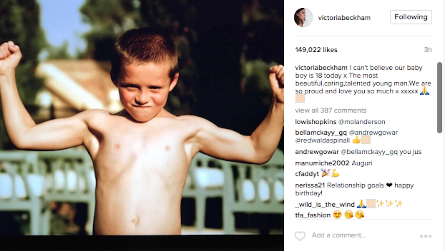 Victoria and David Beckham embarrass Brooklyn on his Birthday