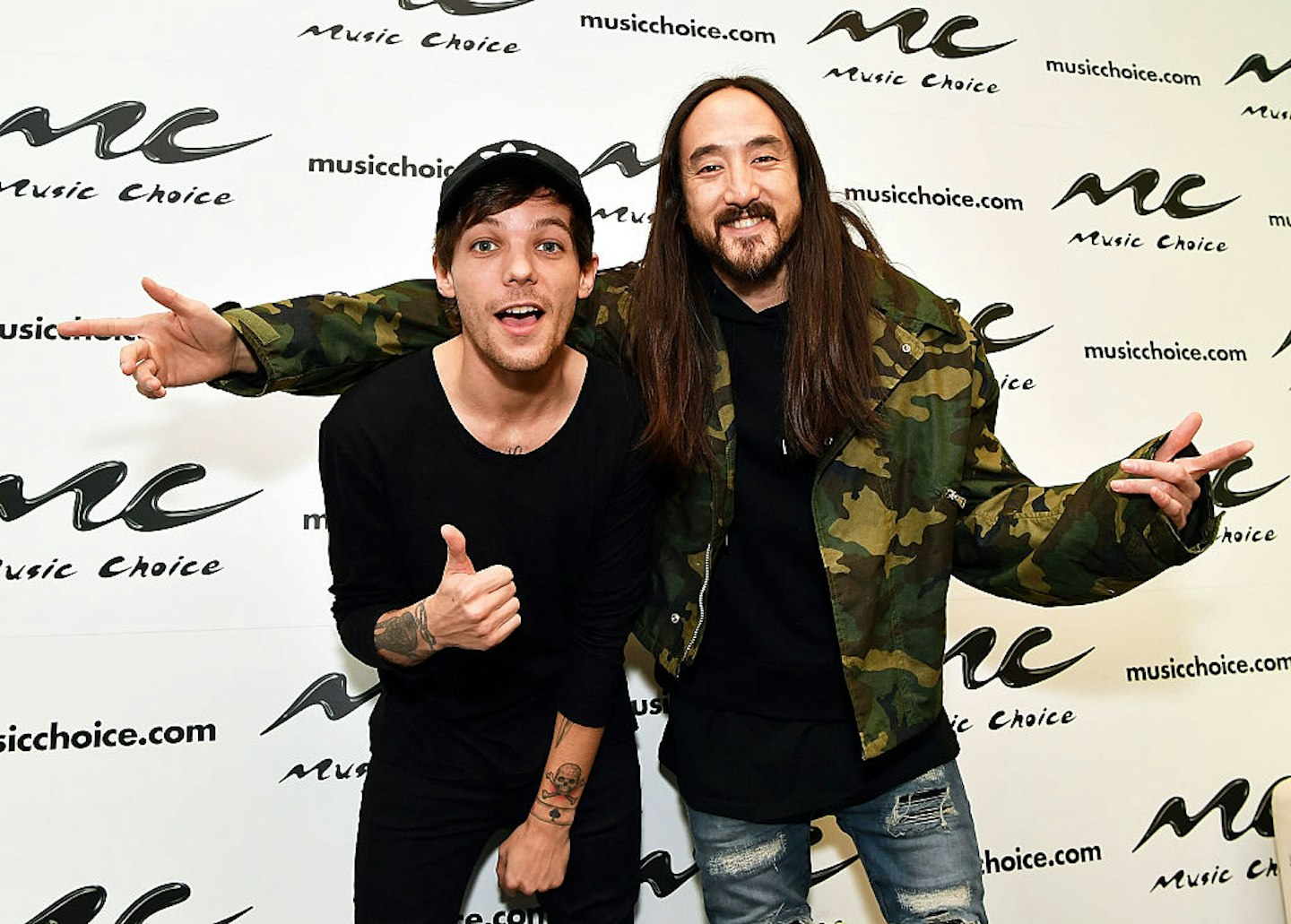 Steve Aoki and Louis Tomlinson