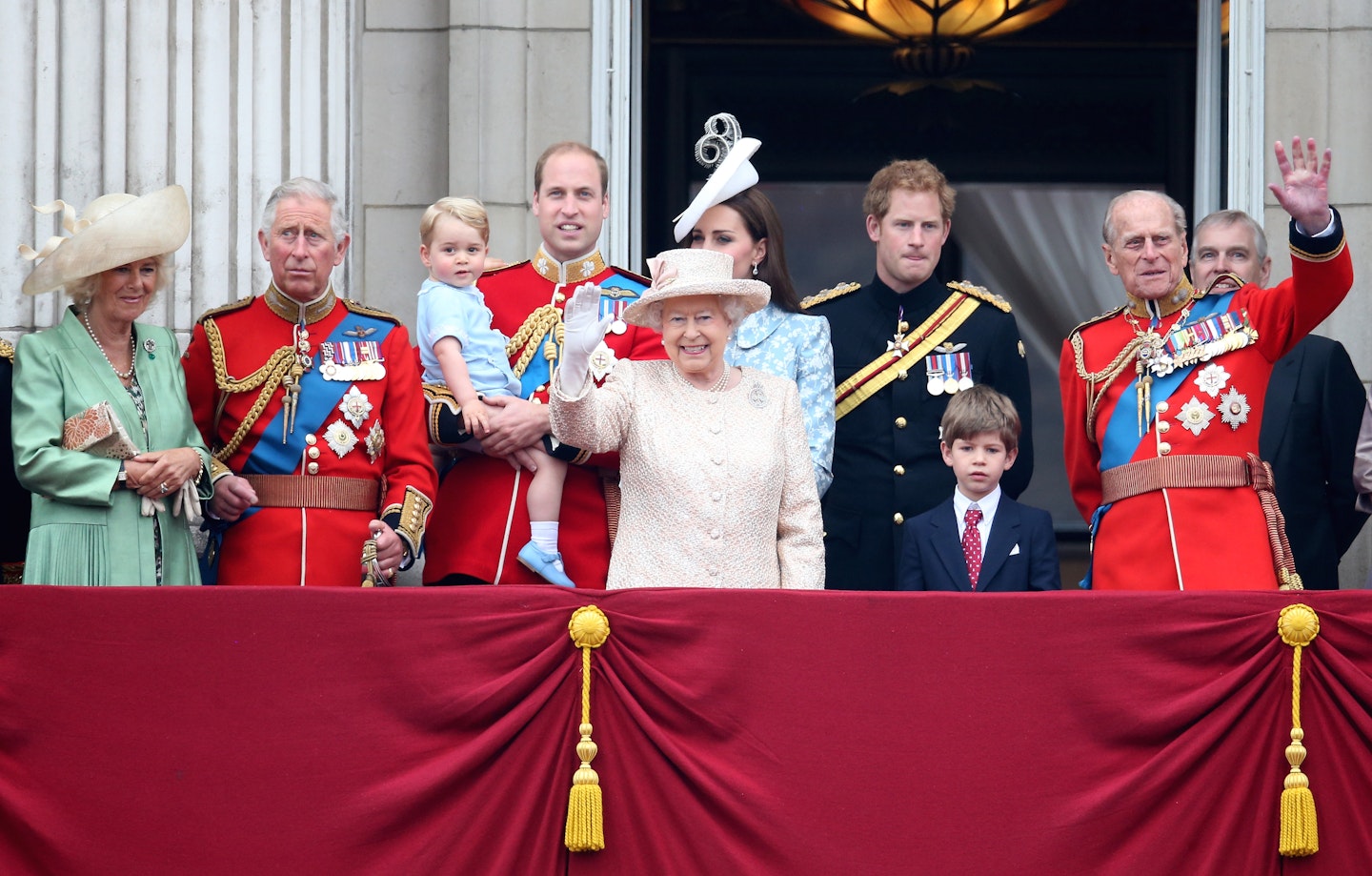 royal family trooping colour