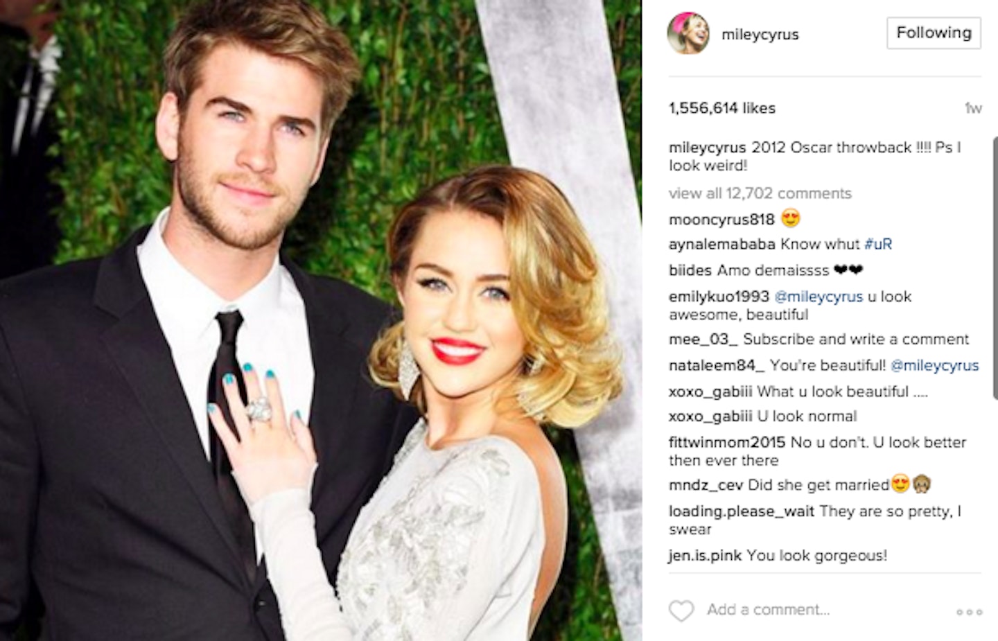 Miley Cyrus and Liam Hemsworth married