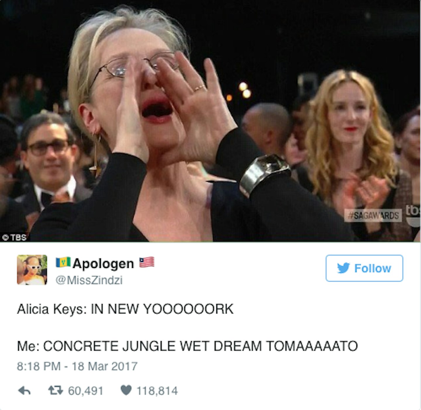 meryl streep singing meme twitter