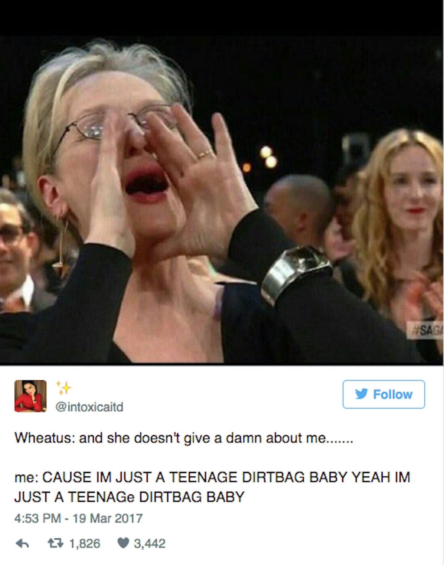 meryl streep singing meme twitter