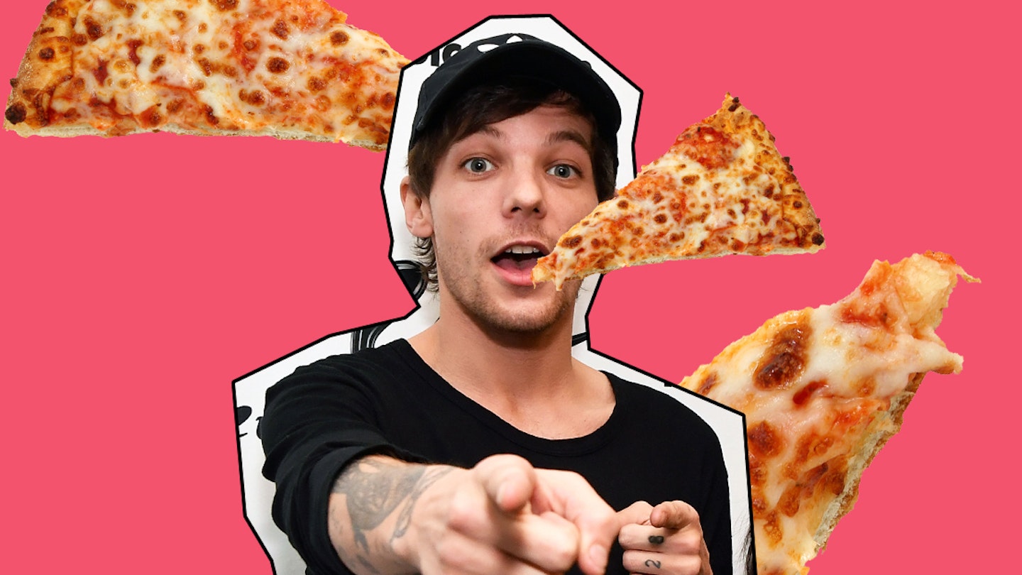 Louis Tomlinson pizza