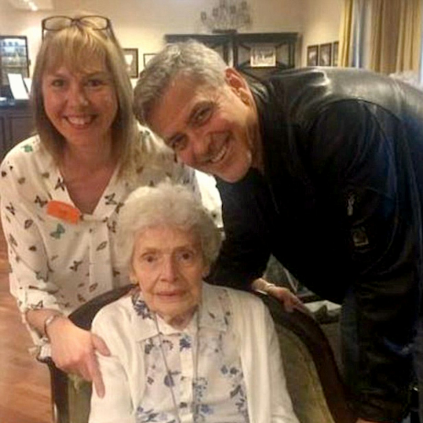 george-clooney-visits-87-year-old-woman-pat-adams-care-home-reading-birthday