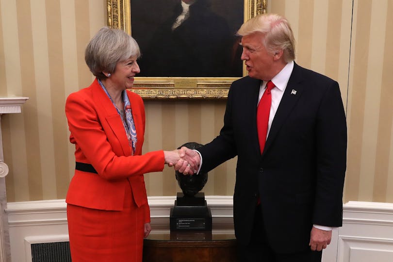 Theresa May Finally Reveals Why She Held Hands With Donald Trump Grazia theresa-may-finally-reveals-why-she-held-hands-with-donald-trump-grazia