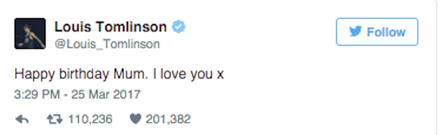 Lottie tomlinson and louis pay tribute to mum