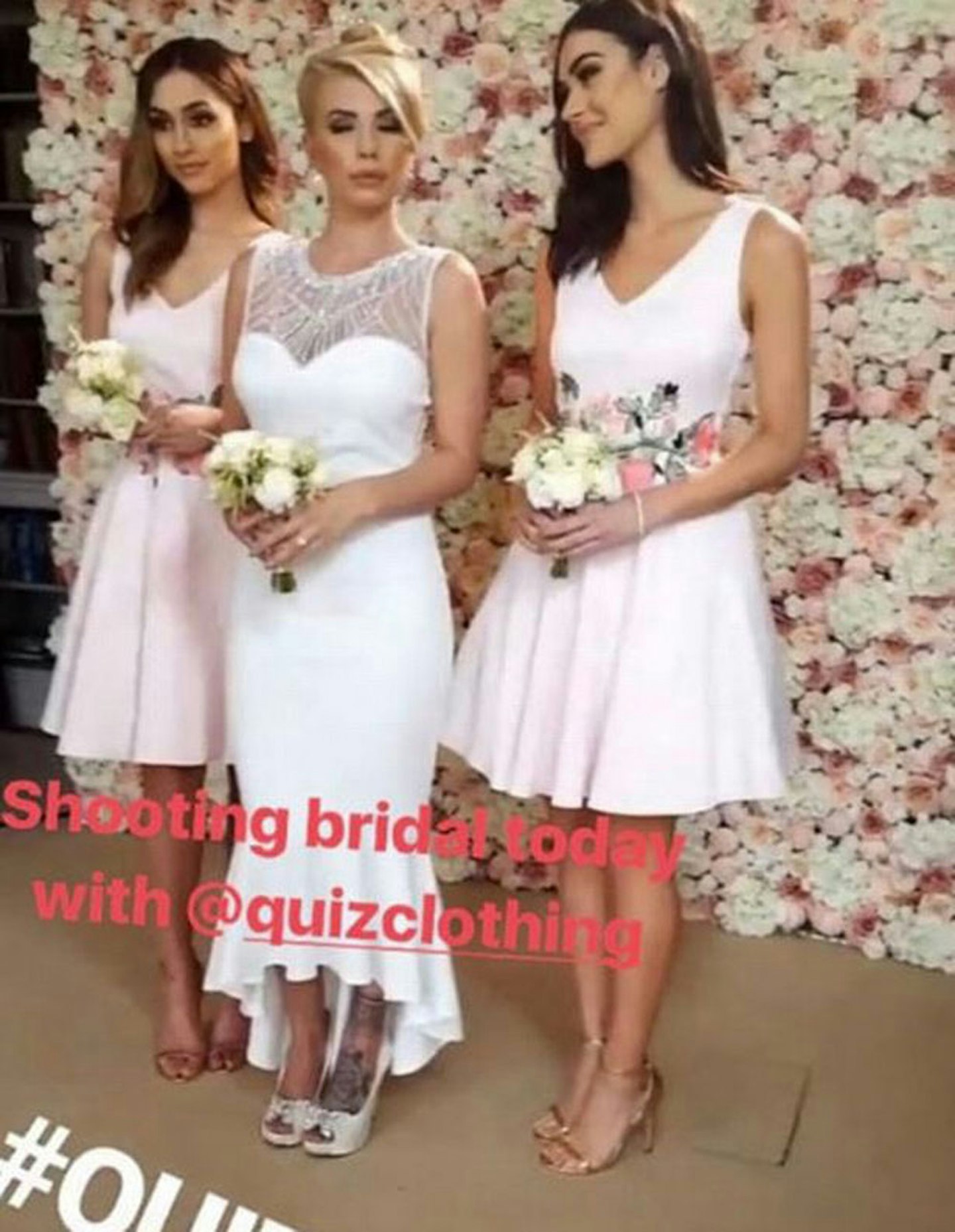 Olivia Buckland in a wedding dress