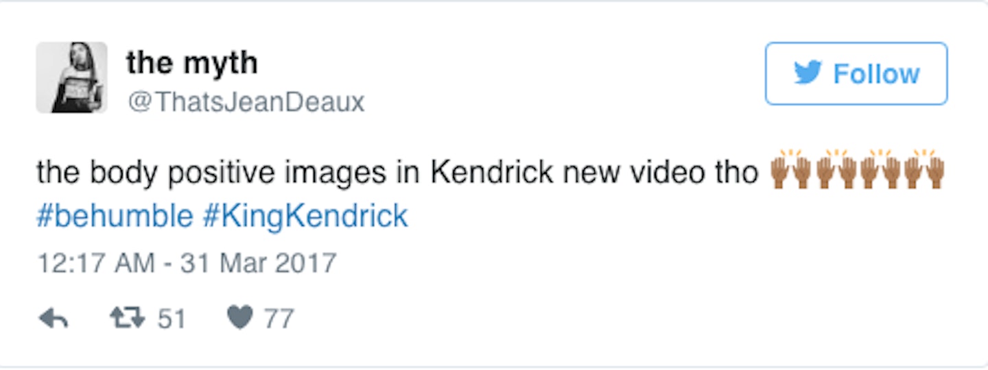 kendrick lamar humble twitter response