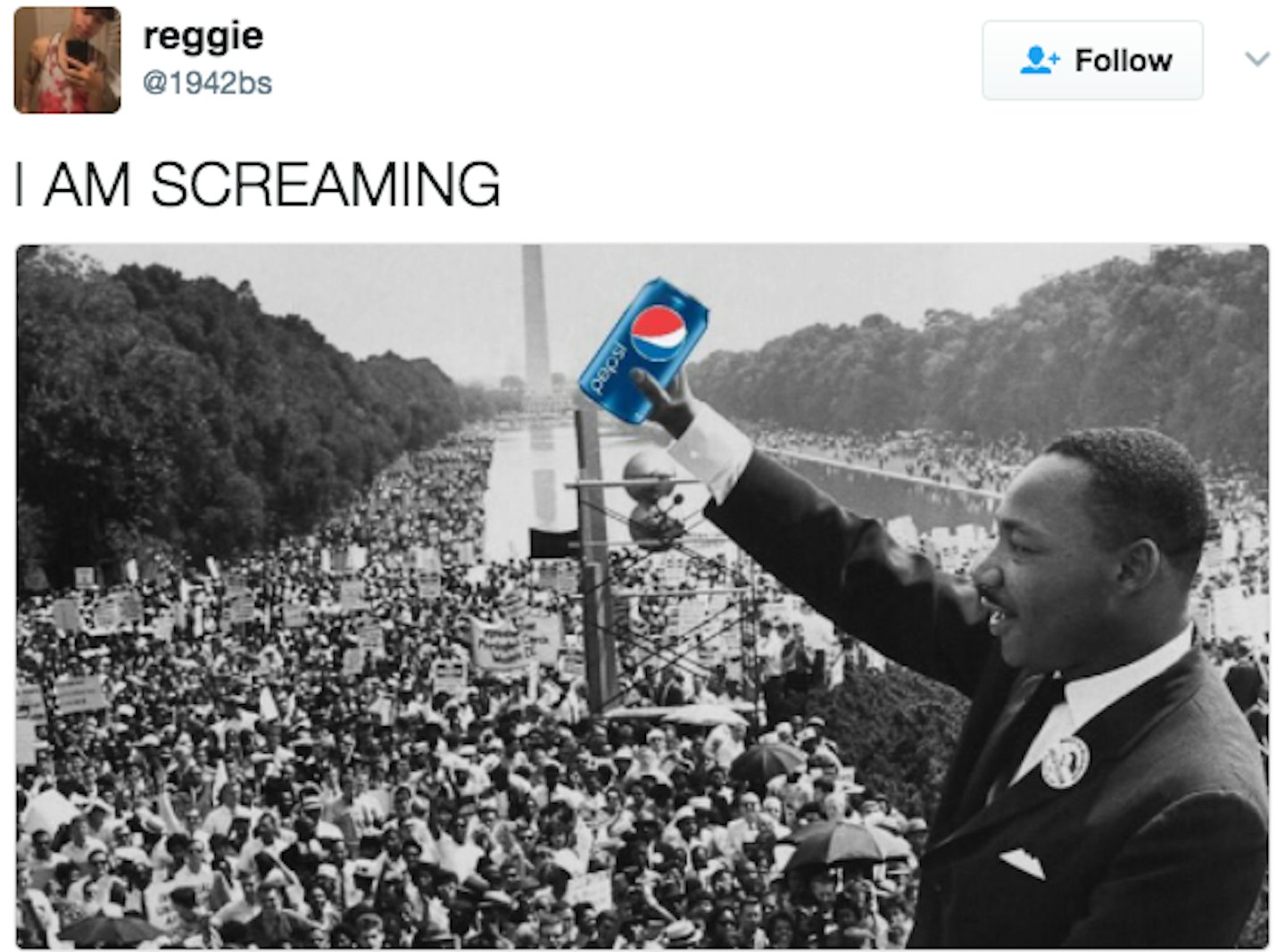 twitter response to Kendall jenner's Pepsi advert