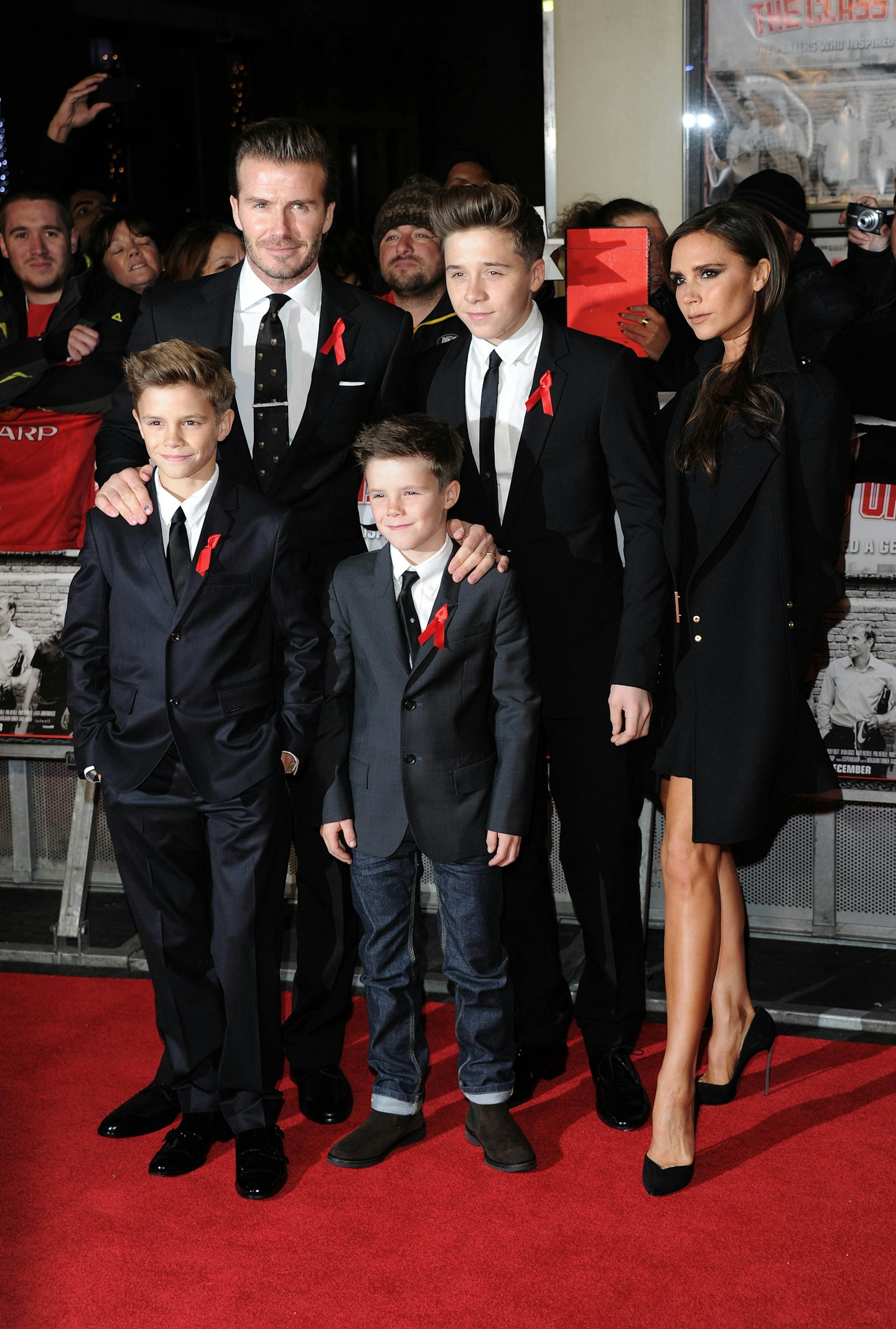 David Beckham Victoria Beckham Brooklyn Beckham Cruz Beckham Romeo Beckham