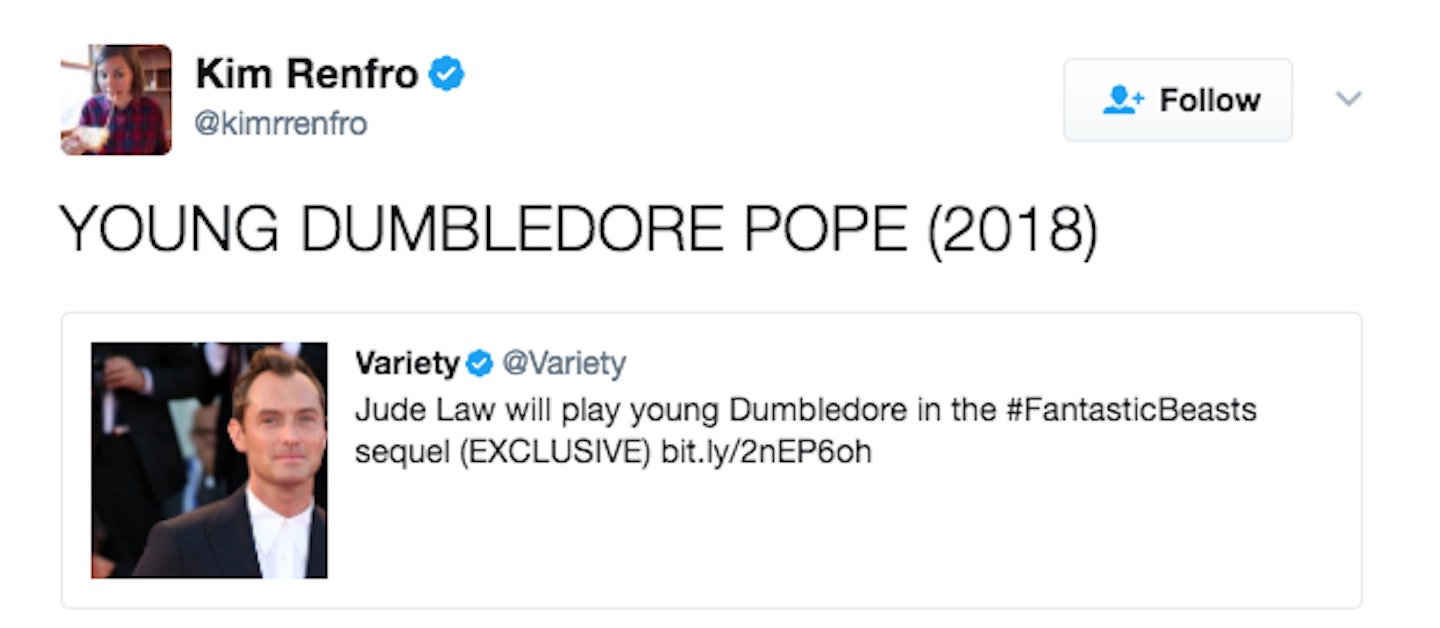 jude law as young dumbledore memes