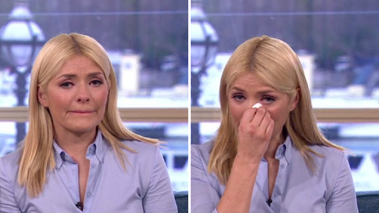 Holly Willoughby crying