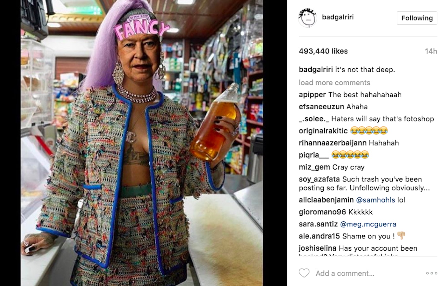 Rihanna queen instagram