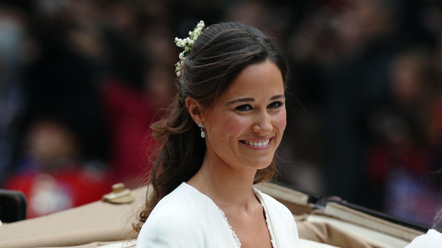 Pippa Middleton and a flower girl at the royal wedding