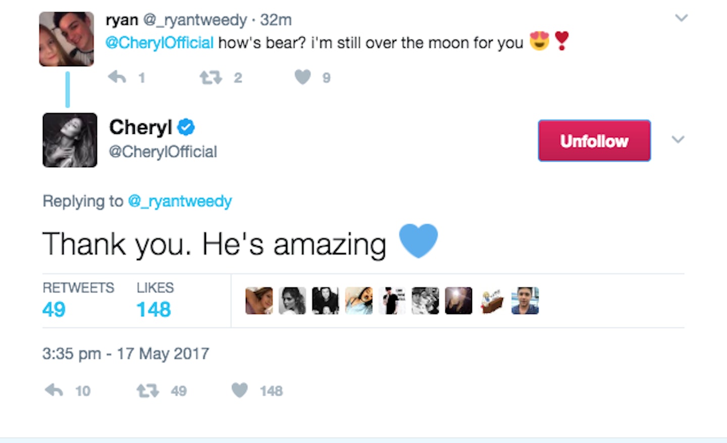 Cheryl on Twitter