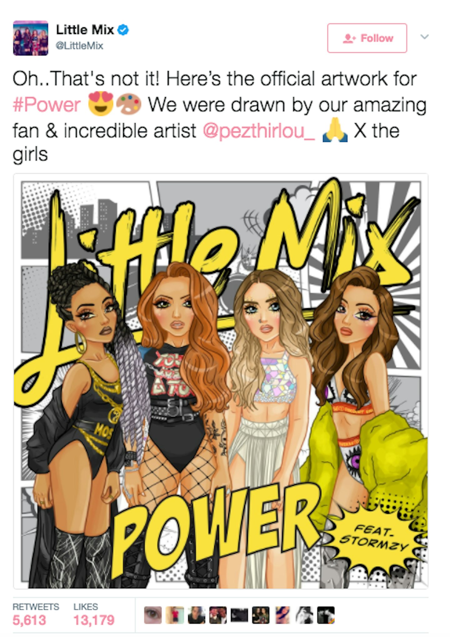 Little Mix Power Art work