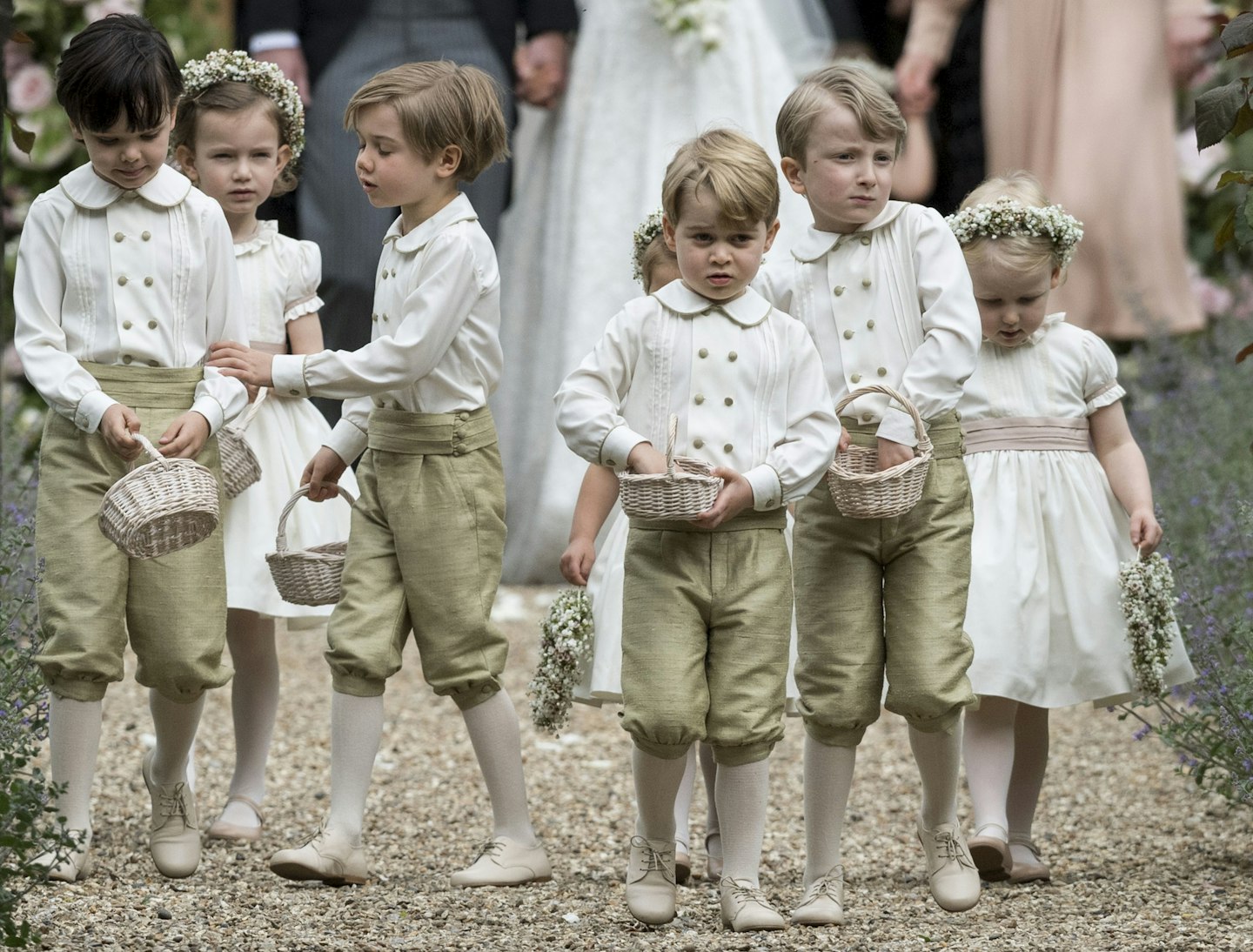 Prince George looks sad at Pippa Middleton's wedding