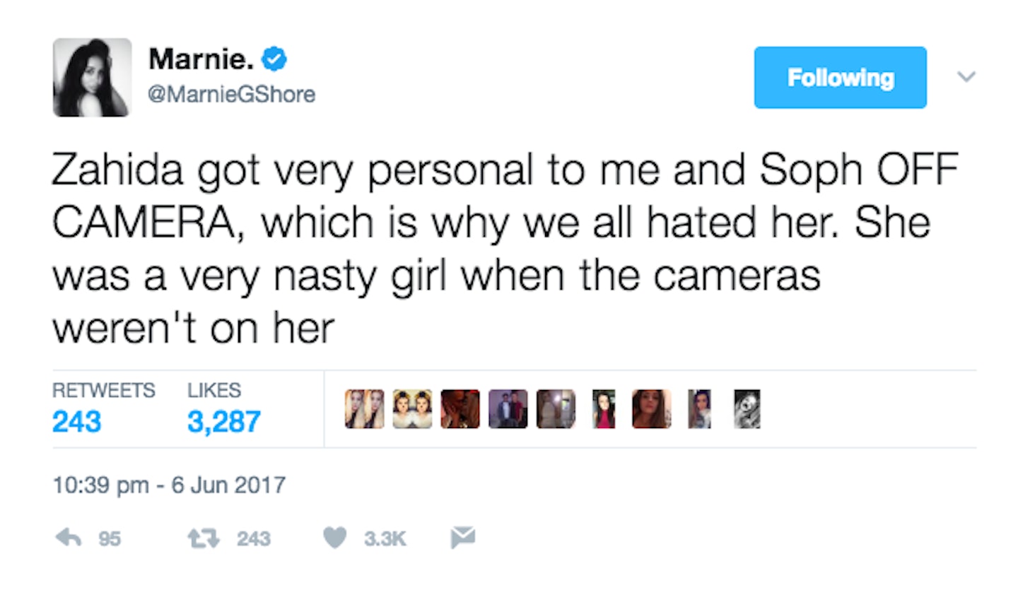 Geordie Shore twitter